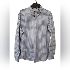 Van Heusen Classic Fit Traveler Long Sleeve Button Down Shirt Men's Size Med 15